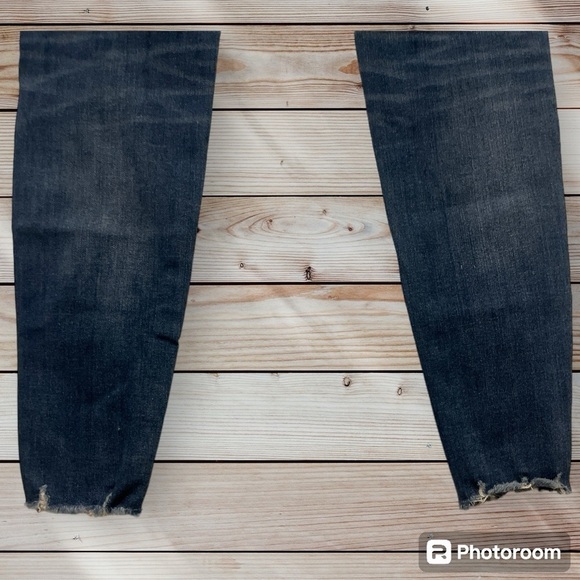 AMERICAN EAGLE JEANS WOMENS CURVY HI-RISE JEGGING DISTRESSED - Picture 4 of 7